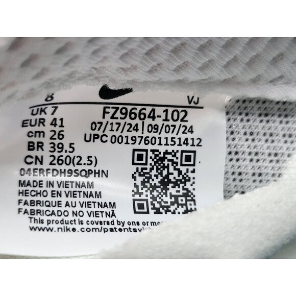 Nike‎ Zoom Rival Distance White Bright Spruce/Black FZ9653-102 Mens Size 8 - Picture 8 of 9